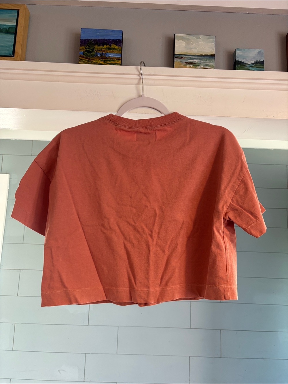 CHNGE Coral 'Always Be Kind' Cropped Tee - Picture 6 of 6
